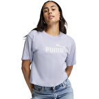 Essential Cropped No.1 Kadın Mavi Günlük Stil T-Shirt 68497247