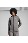 EVOSTRIPE Full-Zip Hoodie Gri Erkek Fermuarlı Ceket