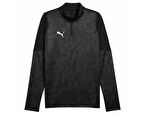 Puma Teamcup Training 1/4 Zip Top Erkek Futbol Uzun Kollu Antrenman Üstü 65916403 Siyah