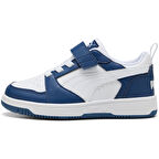 Puma Rebound V6 Lo AC+PS Beyaz/Mavi Çocuk Ayakkabı / Sneaker -  397419 21