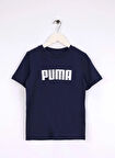 Puma Düz Lacivert Erkek Çocuk T-Shirt 68834006-ESS Logo Tee b PUMA Navy