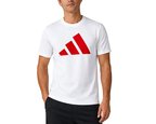 Adidas CUSTOM COTTON LOGO TEE M Erkek Futbol Antrenman Tişörtü IM7853 Beyaz