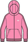 adidas Çocuk  Pembe  Sweatshirt GFX FZ HOODIE JZ9933