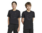 adidas J Smı Tee Çocuk Günlük Tişört JN2160 Siyah