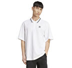 JW5898-E adidas Loose Polo Erkek T-Shirt Beyaz
