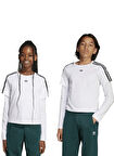 adidas Düz Beyaz Kız Çocuk T-Shirt JV7799 LONG SLEEVE TEE