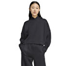 JX2701-K adidas 3 Strıpes Hoody Kadın Sweatshirt Siyah