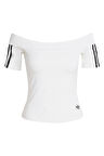 adidas Kadın  Beyaz  T-shirt BANDEAU SS JV9741