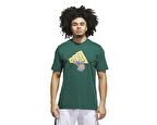 adidas Fdn Illustr Tee Erkek Basketbol Tişörtü JX1739 Yeşil