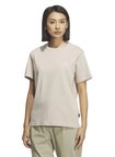 adidas KE3704 XPL W CAMP T Krem Bisiklet Yaka Normal Baskılı Kadın T-Shirt