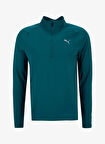 Puma 68952221 TRAINING 1/4 Zip Malachite Yeşil Regular Fit Düz Erkek Gömlek