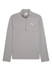 Puma 68952220 TRAINING 1/4 Zip Concrete Gri Regular Fit Düz Erkek Gömlek