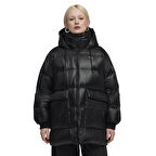 Style Hooded Down Kadın Siyah Günlük Stil Mont 68838901