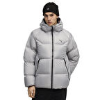 Hooded Down Puffer Erkek Gri Günlük Stil Mont 68838263