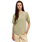 Ess Elevated Wash Tee Kadın Yeşil Günlük Stil T-Shirt 68810282