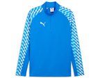 Puma Teamliga26 Training 1/4 Zip Erkek Futbol Antrenman Uzun Kollu Tişört 65972402 Mavi