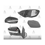 AYNA DIŞ DİKİZ QASHQAI 14= ELEKTRİKLİ SİNYALLİ ISITMALI OTOMATİK KATLANIR (KAMERALI) 13 PIN SAĞ