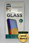 Oppo Reno 5 Uyumlu Temperli Tam Koruma Şeffaf Cam Ekran Koruyucu