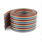 40 Pin 2.54mm Renkli Flex Şerit Dupont Kablo (AWG24)