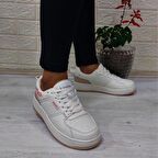 Kinetix Enner Pu Krem Comfort Fuspetli Kaymaz Sneaker Spor Ayakkabı