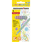 Eberdard Faber Glitter 8'li Pastek Renk Keçeli Kalem
