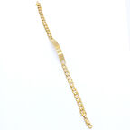 BZ Altın Kaplama Figaro İsim Yazılabilen Unisex Bileklik BLK-638