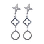 BZ 316L Çelik Tasarım Sallantılı Küpe UNK-574