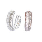 BZ 316L Çelik Zirkon Taşlı Halka küpe UNK-628