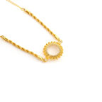 Çeyrek Altın Çerçeve Bileklik Çelik Altın Kaplama Burgu Model BLK-1087