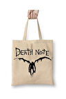 Death Note Ryuk Figür Bez Çanta Uzun Saplı Alışveriş Çantası Plaj Çantası