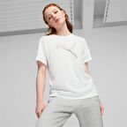 676070-02 Puma Evostrıpe Tee Kadın T-shirt WHİTE
