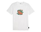 Puma Graphics Puma Spritz Tee Erkek Günlük Tişört 62541402 Beyaz
