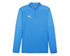 Puma Teamfinal Training 1/4 Zip Top Erkek Futbol Antrenman Uzun Kollu Üst 65855102 Mavi