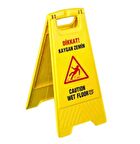 Safell Kaygan Zemin Levhası - Dikkat Uyarı Levhası