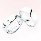 Harem Altın Beyaz Bombeli Altın Alyans 4103