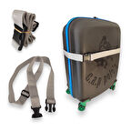 Premium Açık Gri  Renk Valiz Kemeri 6 adet