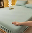 Ranforce Pamuklu Yastık Kılıflı Lastikli Çarşaf Takımı 100 x 200 Tek Kişilik