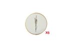 Porland Botanical Desen Bardak Altlığı 10cm 6'lı 04ALM006631