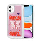 iPhone 11 Uyumlu Kılıf Kabartma Figürlü Parlak Minimini Silikon Kapak