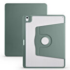 Apple iPad Pro 12.9 2022 M2 Uyumlu  Kılıf Termik Kalem Bölmeli Dönebilen Standlı Kılıf