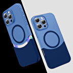 Apple iPhone 16 Pro Uyumlu Kılıf MagSafe Şarj Özellikli Mıknatıslı Zore Double Kapak