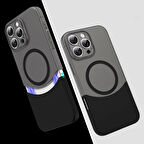 Apple iPhone 16 Pro Uyumlu Kılıf MagSafe Şarj Özellikli Mıknatıslı Zore Double Kapak