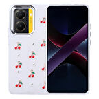 Xiaomi Poco X7 Pro Uyumlu Kılıf Airbag Tasarımlı Simli Şeffaf Kutup Kapak