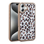 Apple iPhone 16 Plus Uyumlu Kılıf Taşlı ve Simli Tasarım Azra Kapak