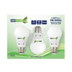 5 ADET Aklight Led Ampul 9W E27 Beyaz Işık 3'lü