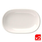 Tabak Evi Porselen Magnus Oval Kayık Tabak 27,50x17,50x3cm 2 Lİ