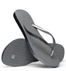 Slim Sparkle II Steel Grey Kadın Terlik