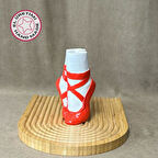 Uretti - Ayşe 7362 El Yapımı Balerin Ayakkabısı Dekoratif Biblo / Vazo - 15 x 9 Cm