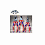 Knipex 3'lü SET 160mm PENSE 160mm YANKESKİ 160mm KARGABURUN