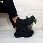 Luttoon 2035 Siyah Kürklü Fermuarlı Kaymaz Erkek Bot